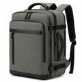 Sac à dos 45 x 30 x 20 cm en tissu synthétique gris pour voyage avec compartiments